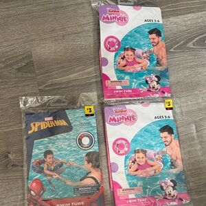 Disney Minnie Mouse and Marvel Spider-Man Swim Tubes
